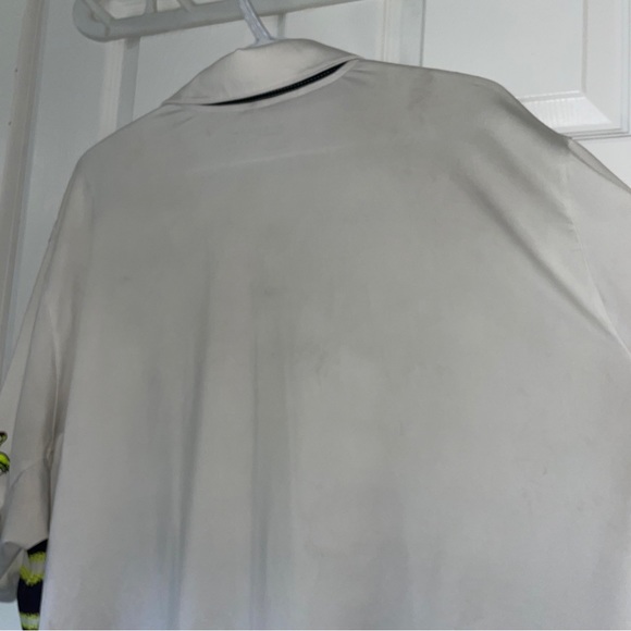 Nike Mobility Fade Stripe Golf Polo White Mens XXL,white, Green, Black, EUC - Picture 10 of 11